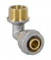 KOLANO KOLANKO NYPLOWE PEX ALUPEX SKRĘCANE 20 mm x 3/4'' GZ MOSIĄDZ