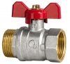 ZAWÓR KULOWY KUREK 1/2'' CALA WZ DN15 MOTYLEK ART.2471-15.WZ.MOT
