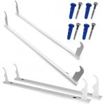 WIESZAK ŚCIENNY UCHWYT DŁUGI HAK GRZEJNIKA ALUMINIOWEGO H-500 KOŁKI STALOWY