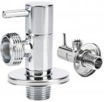 ZAWÓR DO PRALKI ZMYWARKI KĄTOWY PRZYŁĄCZENIOWY GŁOWICA CERAMICZNA 1/2X 3/4