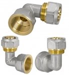 KOLANO KOLANKO MUFOWE PEX ALUPEX SKRĘCANE FI 32 mm x 1'' GW MOSIĄDZ