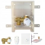 OGRANICZNIK RTL 3/4 ZAWÓR DO PODŁOGÓWKI PODTYNKOWY GŁOWICA BOX KASETOWY