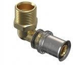 Kolano 20x3/4 GZ ALUPEX Zaciskane M5 Wavin