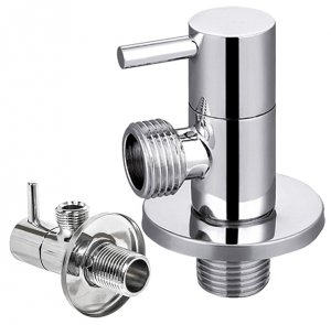 ZAWÓR KUREK KĄTOWY DO UMYWALKI BATERII Z GŁOWICĄ CERAMICZNĄ 1/2x1/2 CHROM Invena ZW-43-015