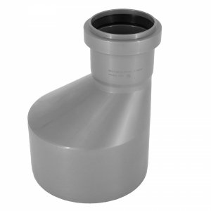 REDUKCJA ZWĘŻKA PRZEJŚCIÓWKA KANALIZACYJNA WYSOKA 110x75 mm SZARA PCV