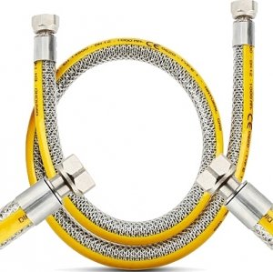 WĄŻ PRZEWÓD GAZOWY DO GAZU MONTAŻU KUCHENKI GAZOWEJ Elastyczny GW/GW 200cm