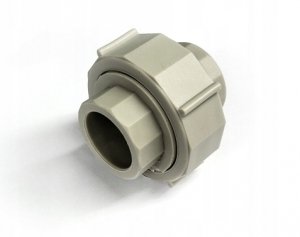 DWUZŁĄCZKA SKRĘCANA ŚRUBUNEK ZGRZEWANY PP 32 MM + USZCZELKA