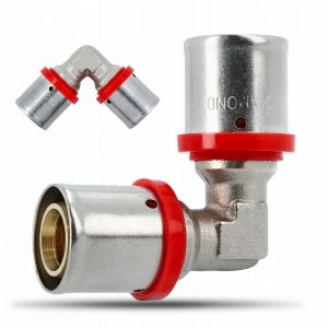 KOLANO KOLANKO RÓWNOPRZELOTOWE ZAPRASOWYWANE PEX ALUPEX FI 20x20 MOSIĄDZ FZZ-006.20X20.KOL-2