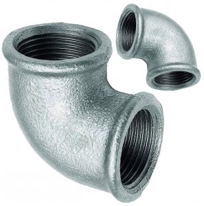 KOLANO KOLANKO OCYNKOWANE 2 MUFOWE W/W OCYNK DN50 ŻELIWNE SOLIDNE