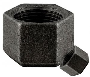 KOREK ZAŚLEPKA KAPA STAL CZARNA GWINT 3/4 DN20 ŻELIWNY CZARNY SOLIDNY