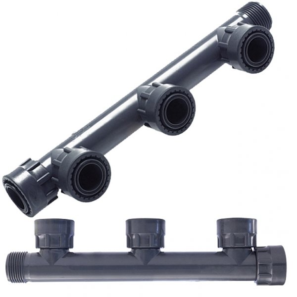 KOLEKTOR ROZDZIELACZ DO ELEKTROZAWORÓW NAWADNIANIA 3 obwody GW GZ