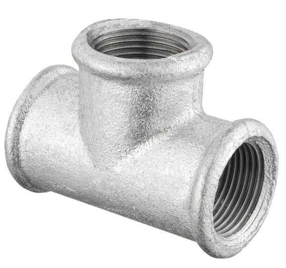 TRÓJNIK OCYNKOWANY OCYNK W/W 3/4 CALA DN20 RÓWNOPRZELOTOWY ŻELIWNY SOLIDNY