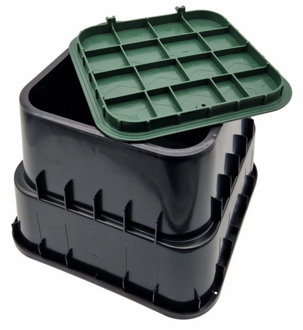 SKRZYNKA STUDZIENKA ZAWOROWA LARGE DO MAX 2 ELEKTROZAWORÓW MOCNA - ZIELONA