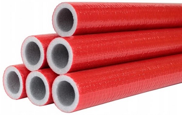 IZOLACJA OTULINA NA RURĘ PEX MIEDZIANĄ PP FI 28/6mm CZERWONA 2m