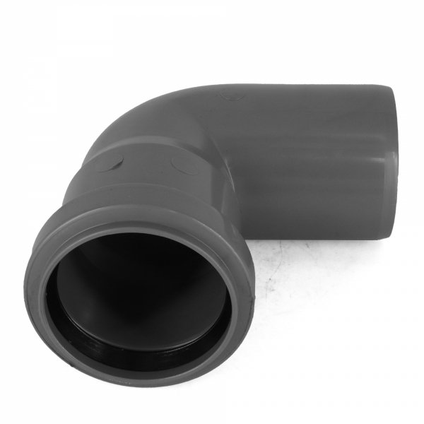 KOLANO KOLANKO KANALIZACYJNE ODPŁYWOWE SZARE FI 50mm KĄT 90° MOCNE