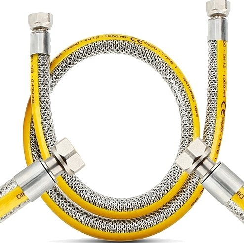 WĄŻ PRZEWÓD GAZOWY DO GAZU MONTAŻU KUCHENKI GAZOWEJ Elastyczny GW/GW 100cm