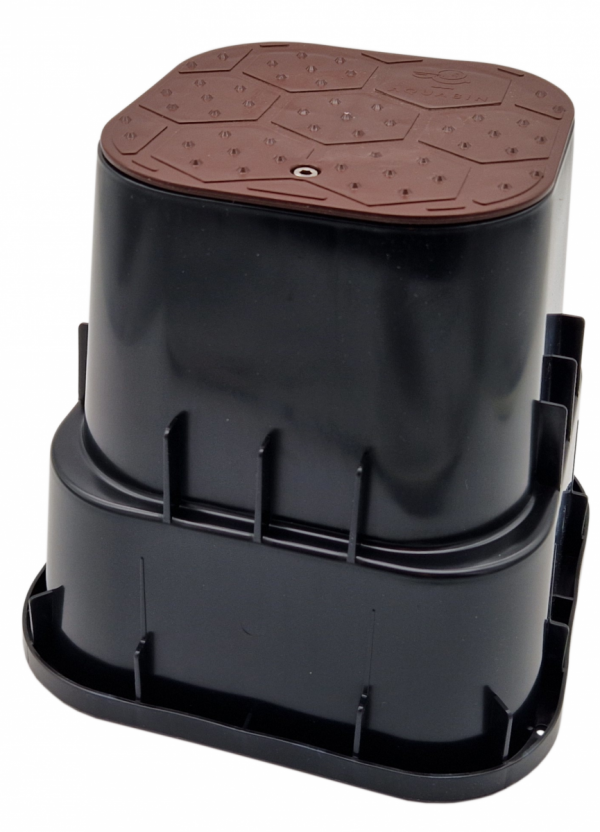 SKRZYNKA STUDZIENKA ZAWOROWA MINI DO MAX 1 ELEKTROZAWORÓW MOCNA - BRĄZOWA