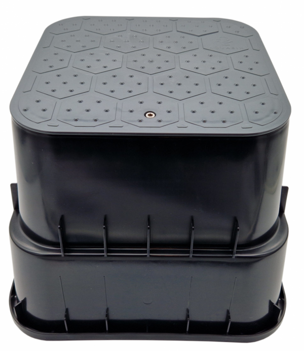 SKRZYNKA STUDZIENKA ZAWOROWA LARGE DO MAX 2 ELEKTROZAWORÓW MOCNA - SZARA