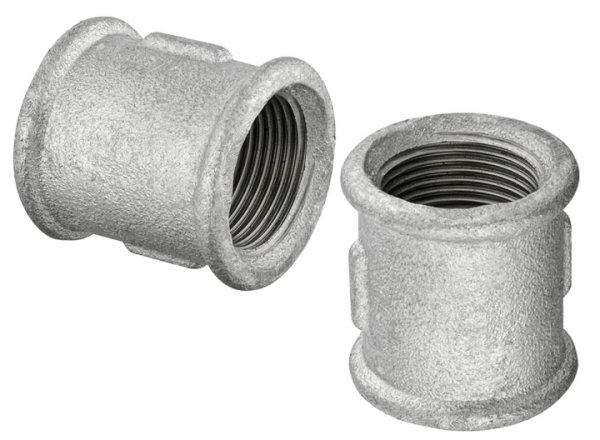 MUFA MUFKA ZŁĄCZKA OCYNKOWANA 1/2" GW/GW OCYNK DN15 ŻELIWNA MOCNA SOLIDNA