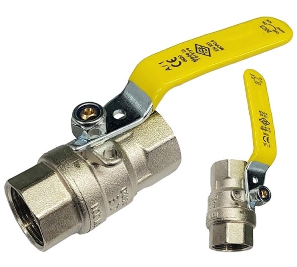 ZAWÓR KUREK KULOWY DO GAZU GAZOWY 1'' CAL WW DN25 RĄCZKA SOLIDNY MOCNY