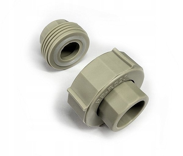 DWUZŁĄCZKA SKRĘCANA ŚRUBUNEK ZGRZEWANY PP 20 MM + USZCZELKA