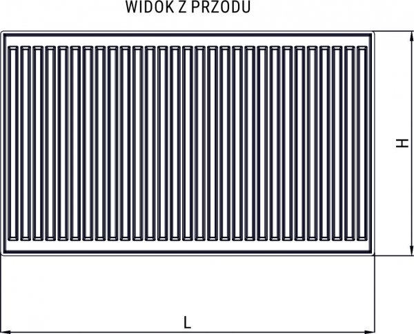 GRZEJNIK DIAMOND TYP C22 600X1100 PŁYTOWY STALOWY PODŁĄCZENIE BOCZNE