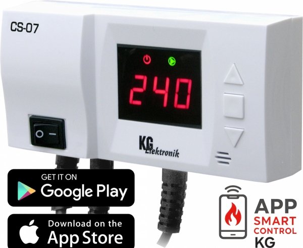 CS-07 STEROWNIK DO POMPY OBIEGOWEJ KOTŁA PIECA Z WYŚWIETLACZEM WiFI SMART