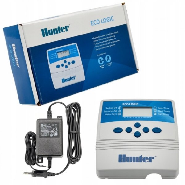 STEROWNIK NAWADNIANIA 4 HUNTER ECO-LOGIC ELC Wewnętrzny
