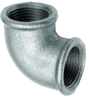 KOLANO KOLANKO OCYNKOWANE 6/4" MUFOWE W/W OCYNK DN40 11/2" ŻELIWNE SOLIDNE