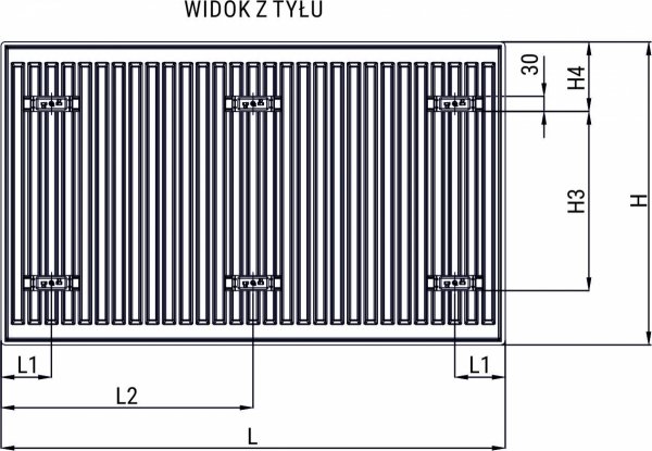GRZEJNIK DIAMOND TYP C22 600X400 PŁYTOWY STALOWY PODŁĄCZENIE BOCZNE