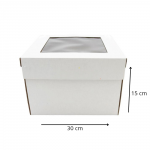 Opakowanie Karton na Tort z okienkiem 30x30x15 1szt