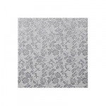 Podkład pod tort kwadratowy gruby (12mm) SREBRNY 35cm - Modecor