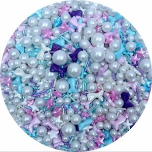 Posypka Cukrowa MERMAID PEARLS 20 g – Syrenkowa Dekoracja do Ciast