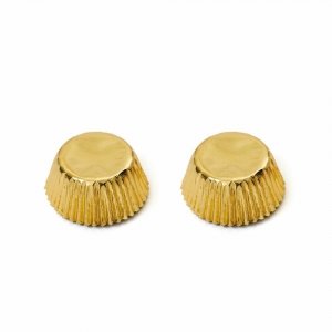 Papilotki Cupcake metalizowane 50/32 h - ZŁOTE 10szt
