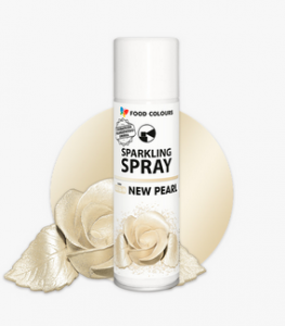 Metaliczny Sparkling Spray New Pearl 50ml - Spray do Dekoracji Cukierniczych z Perłowym Połyskiem
