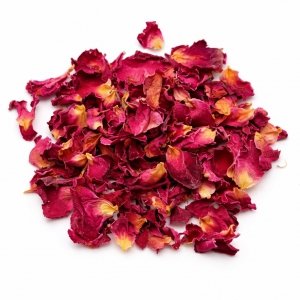 PŁATKI RÓŻY EXTRA suszone jadalne do dekoracji tortu 100g