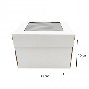 Opakowanie Karton na Tort z okienkiem 30x30x15 1szt