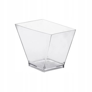 Pucharek na monoporcje kwadrat skośny 60ml 55x55x55mm deserki 10szt