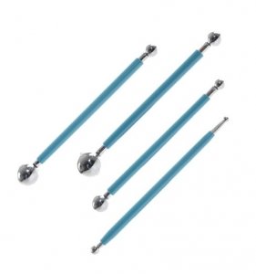 Zestaw metalowych narzędzi do modelowania