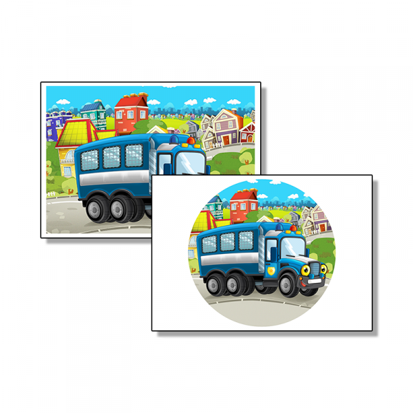 Opłatek waflowy na tort okrągły różne wzory 20cm