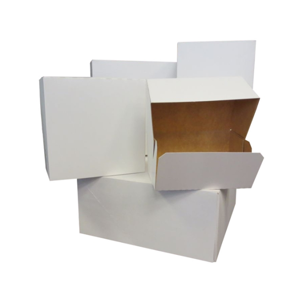 Pudełka cukiernicze klejone białe na ciasto 16,5x11x8 cm - 10szt.