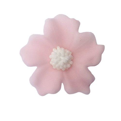 Kwiaty cukrowe na tort BODZISZEK 10szt różowe pastelowe