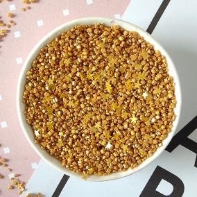 Posypka cukrowa GOLDEN STARS 100 g – złote gwiazdki do dekoracji