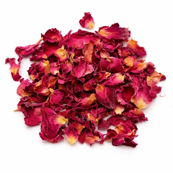 PŁATKI RÓŻY EXTRA suszone jadalne do dekoracji tortu 100g