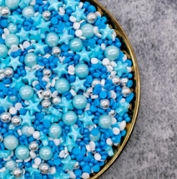 Posypka cukrowa FROZEN FLUFFY 100 g – zimowa dekoracja do tortów i deserów