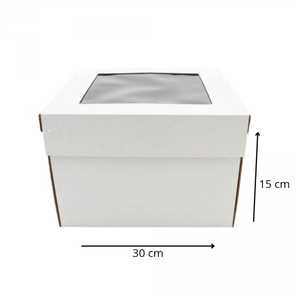 Opakowanie Karton na Tort z okienkiem 30x30x15 1szt