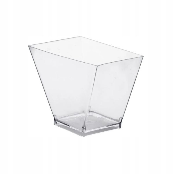 Pucharek na monoporcje kwadrat skośny 60ml 55x55x55mm deserki 10szt