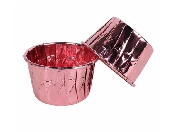 Papilotki Kubeczki Foremki na Muffinki RÓŻOWE 25szt 65x45mm 