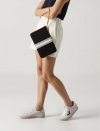 Damskie Sneakersy – Białe, Brokatowe Wstawki Sienna BLACK