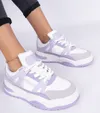 Fioletowe sneakersy z grubymi sznurówkami Luciana